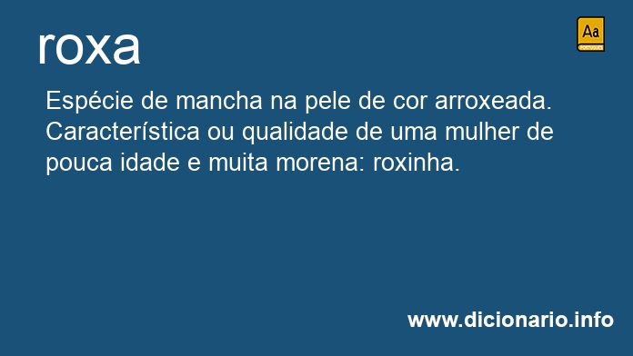 Significado de roxa