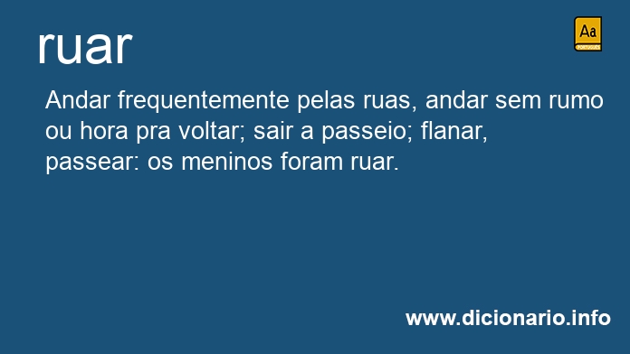 Significado de ruai