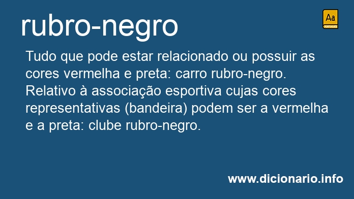 Significado de rubro-negro