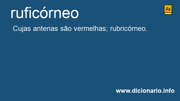 Significado de ruficrneo