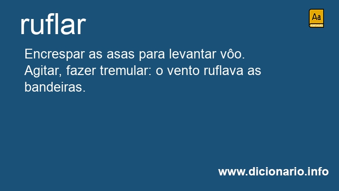 Significado de ruflar