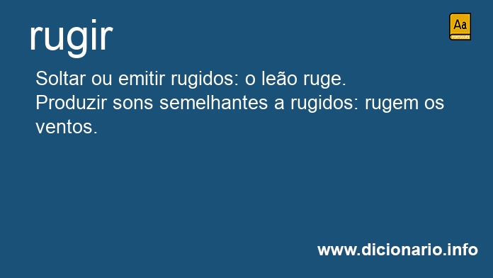 Significado de rugirei