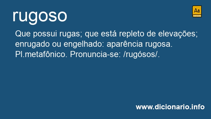 Significado de rugoso