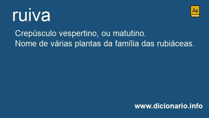 Significado de ruivas