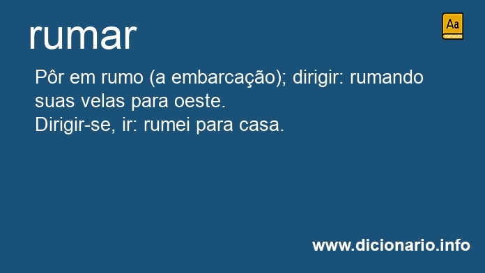 Significado de rumar