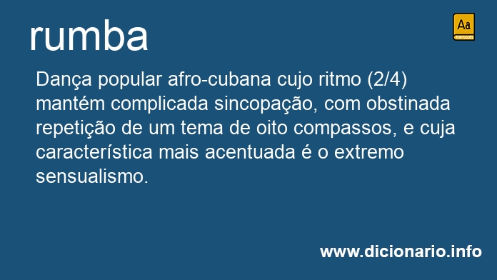 Significado de rumba