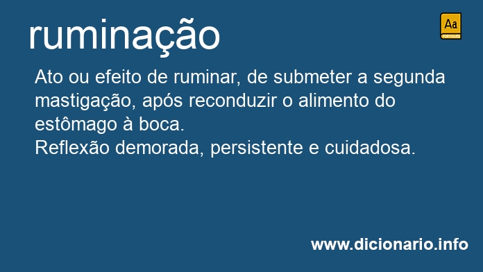 Significado de ruminaes