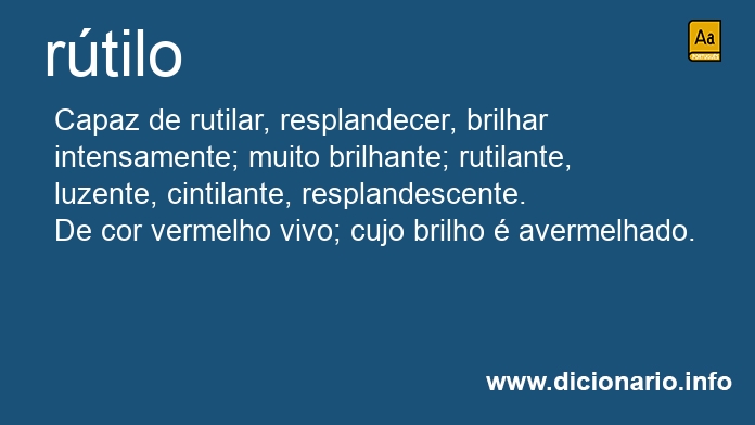 Significado de rtilo