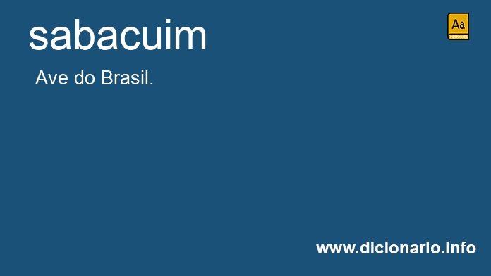 Significado de sabacuim