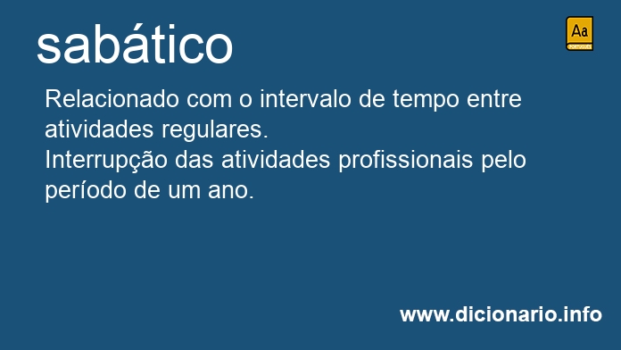 Significado de sabticos