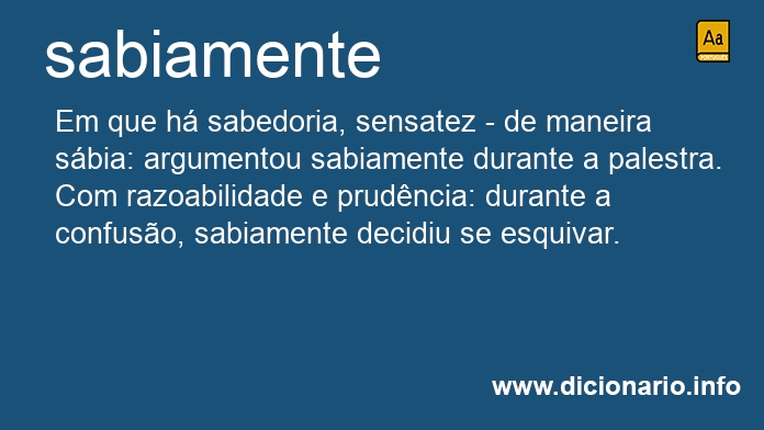 Significado de sabiamente