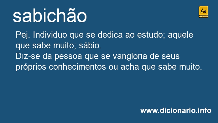 Significado de sabicho