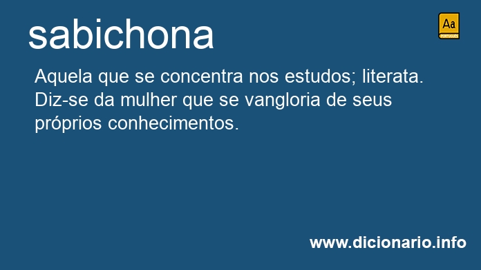 Significado de sabichona