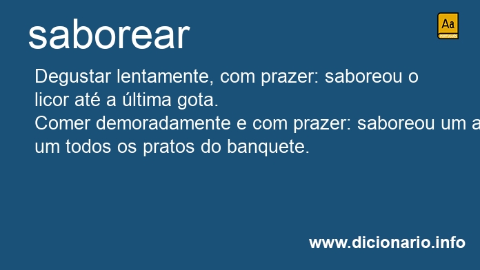 Significado de saborears