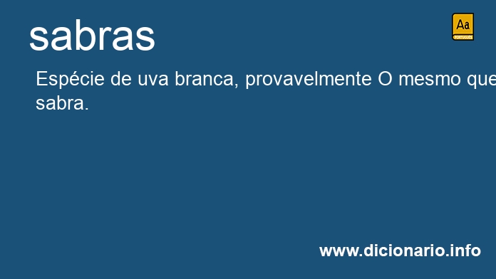 Significado de sabras