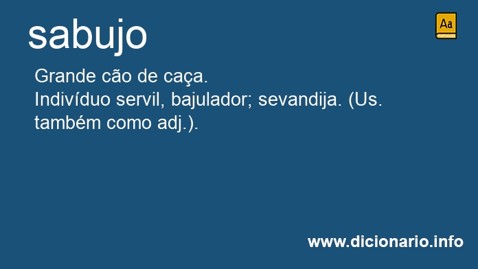 Significado de sabujos