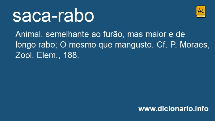 Significado de saca-rabo