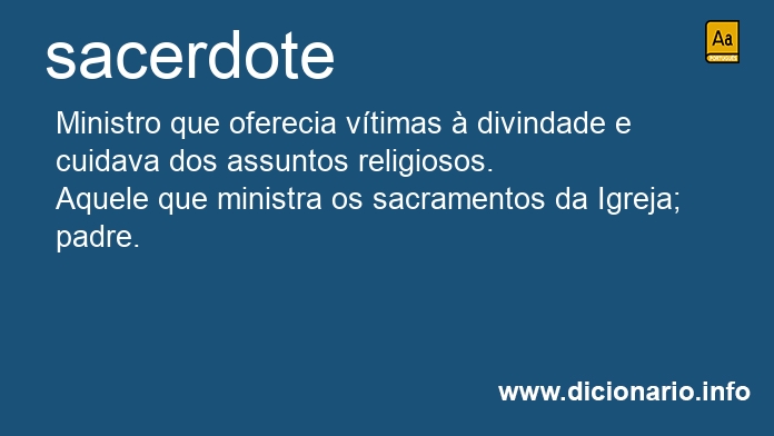 Significado de sacerdotes