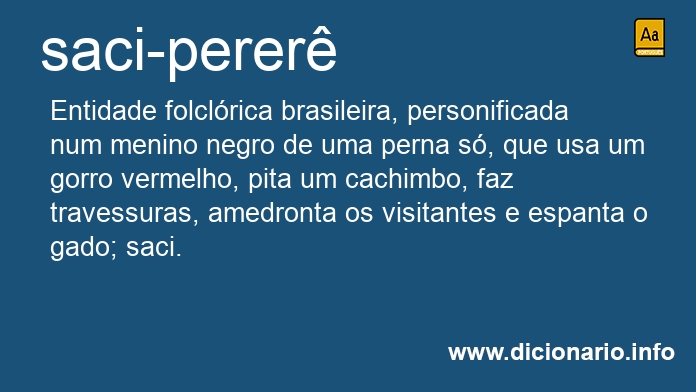 Significado de saci-perer