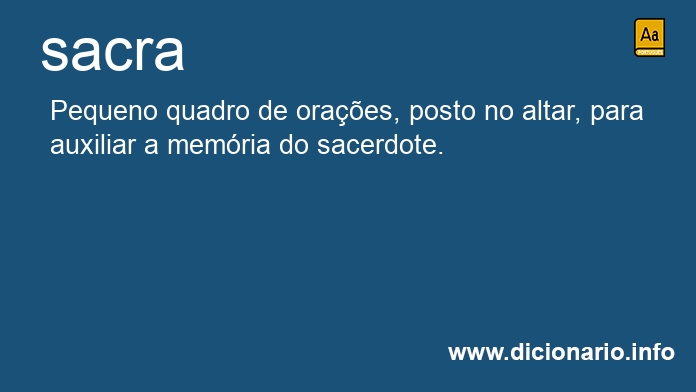 Significado de sacra