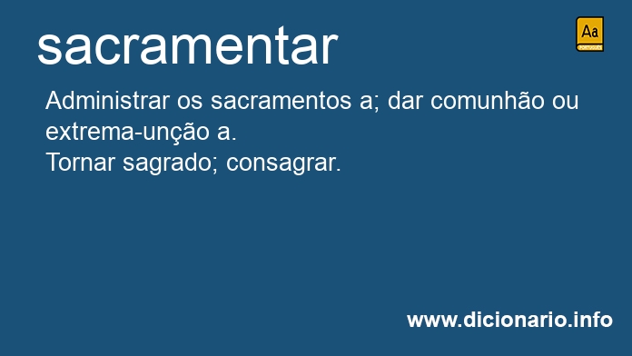 Significado de sacramentaro