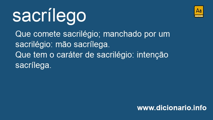 Significado de sacrlegos