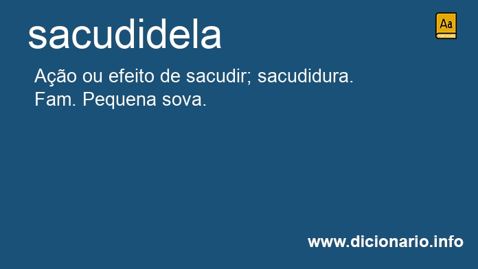 Significado de sacudidela