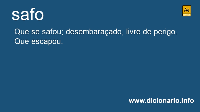 Significado de safos