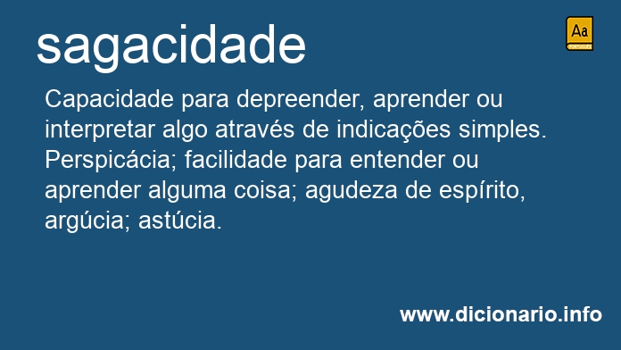 Significado de sagacidade