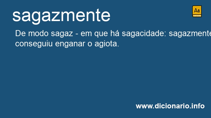 Significado de sagazmente