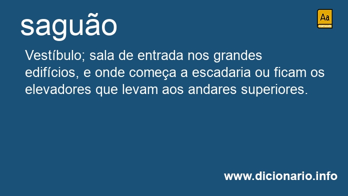 Significado de saguo