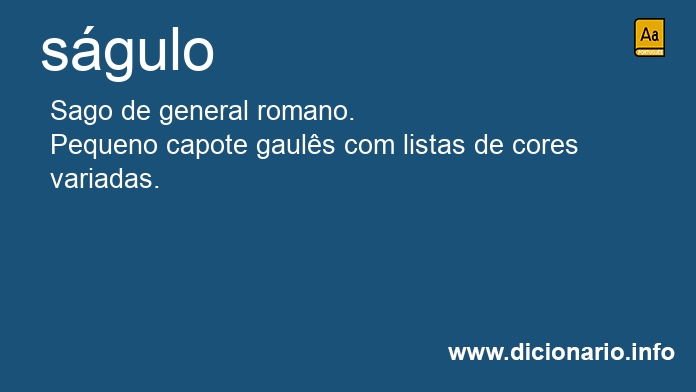 Significado de sgulo