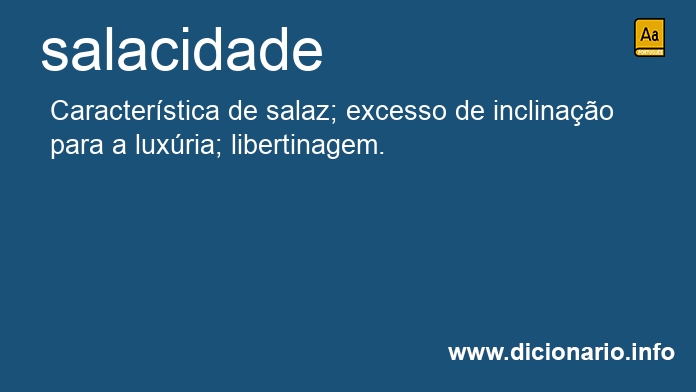 Significado de salacidade