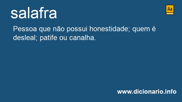 Significado de salafra