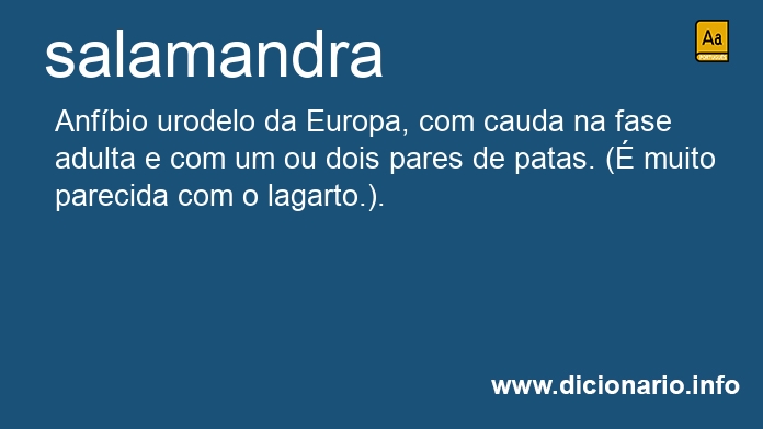 Significado de salamandra