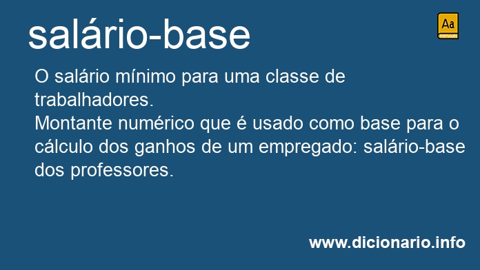 Significado de salrio-base