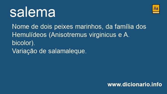 Significado de salema