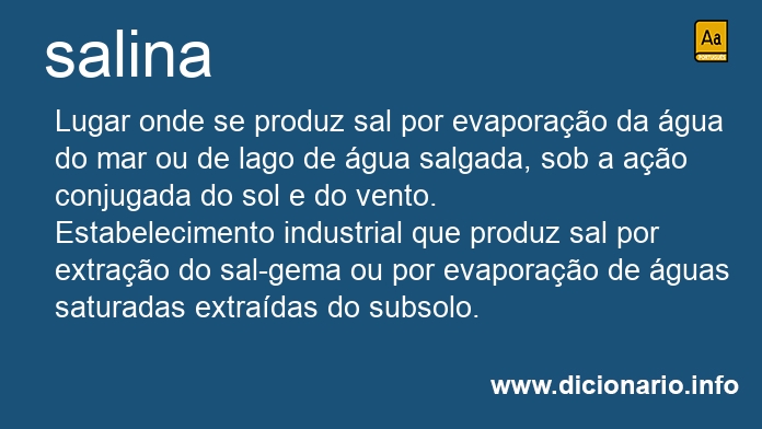 Significado de salina