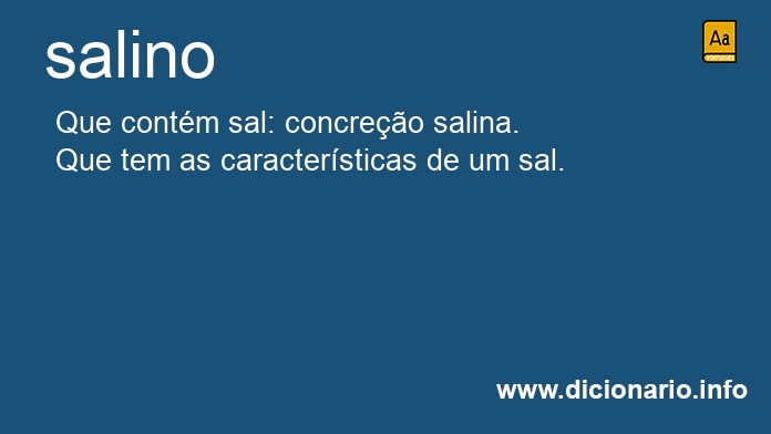 Significado de salino