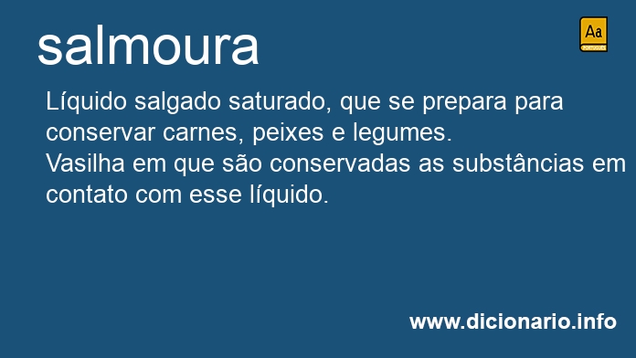 Significado de salmoura