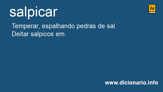 Significado de salpicais