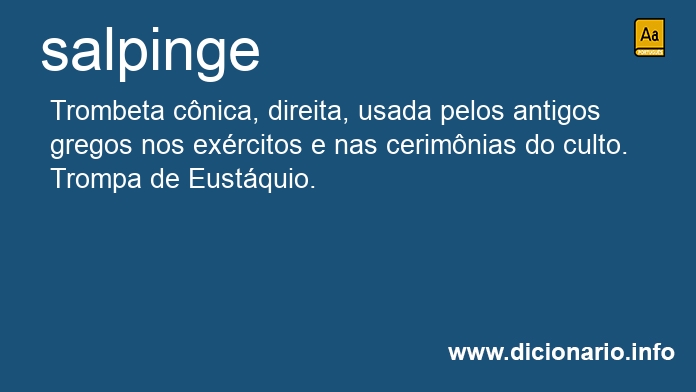 Significado de salpinge