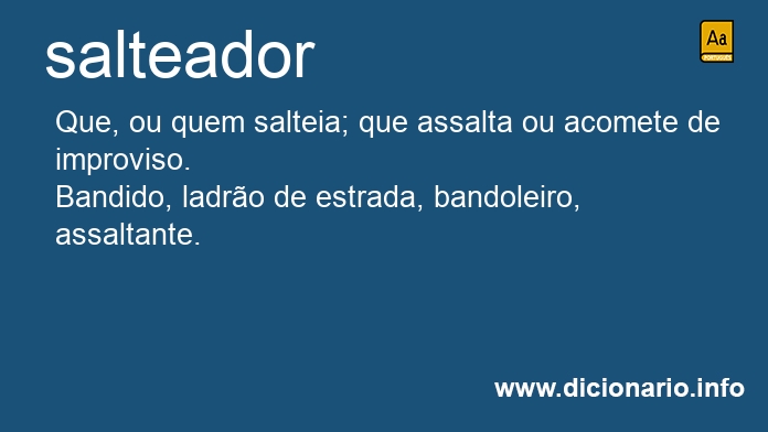 Significado de salteadores