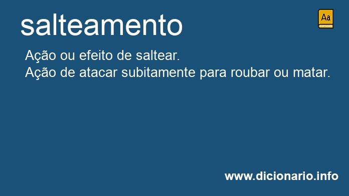 Significado de salteamento