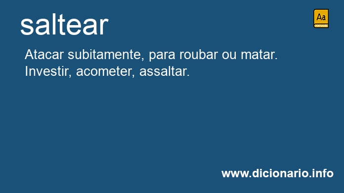 Significado de saltear