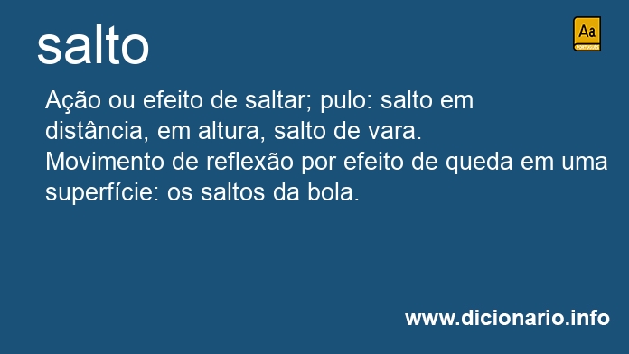 Significado de saltos