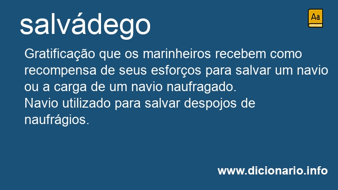 Significado de salvdego