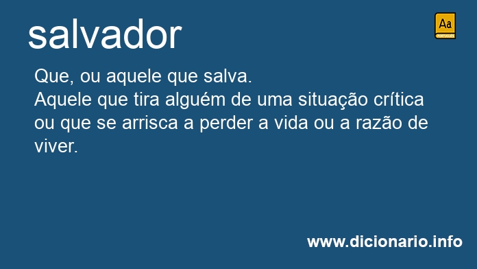 Significado de salvador