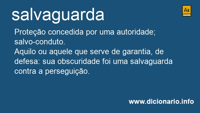 Significado de salvaguarda