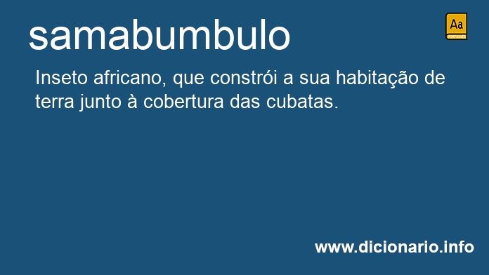 Significado de samabumbulo